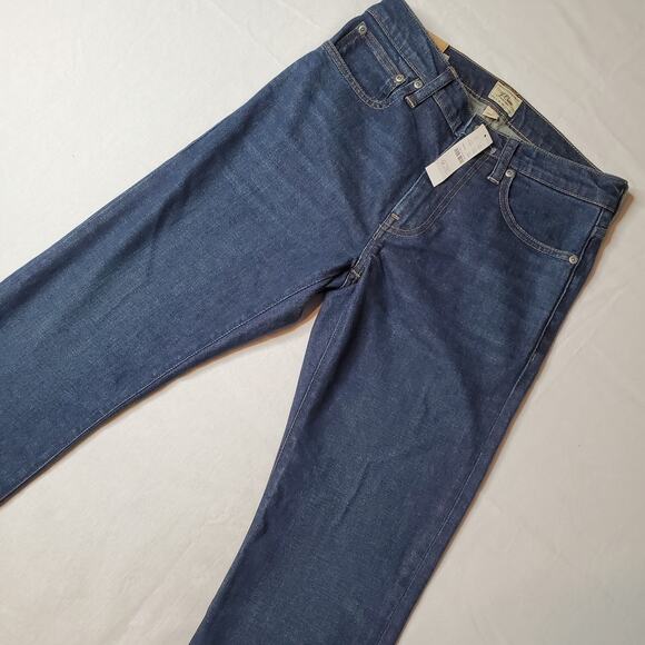 J. Crew Men's Size 29X30 NWT 770 Straight-Fit Stretch Jean Blue CC322